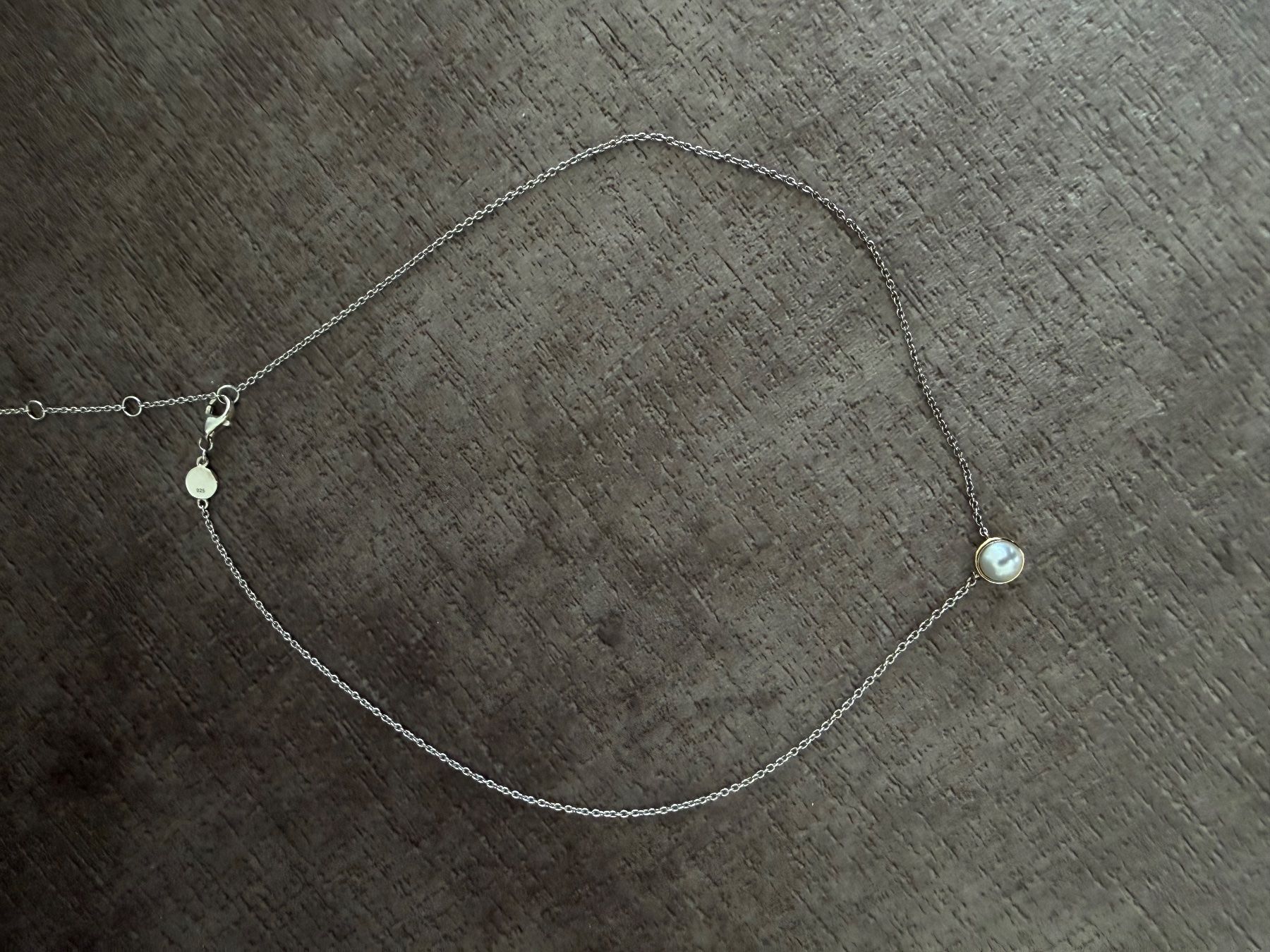 Catenine: Elegante Halskette mit Süsswasserperle – Usato da Wolhusen venduto da KaBi1809 1