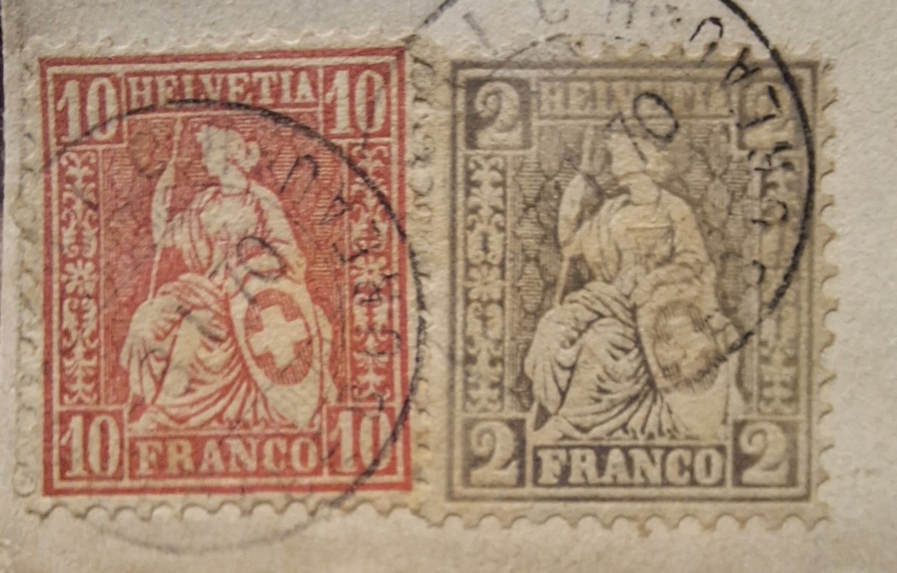 Tutti i francobolli: Sitzende Helvetia Freitags - Zeitung  – Usato da Balgach venduto da SIMEON27 1