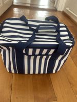 Cooler bag blue and white stripes used condition
