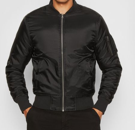 Schwarze Übergangsjacke (Bomber Jacke) Urban Classics Gr. S