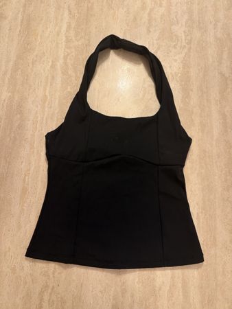 Amada Daria Halterneck Top – Schwarz | Grösse M 