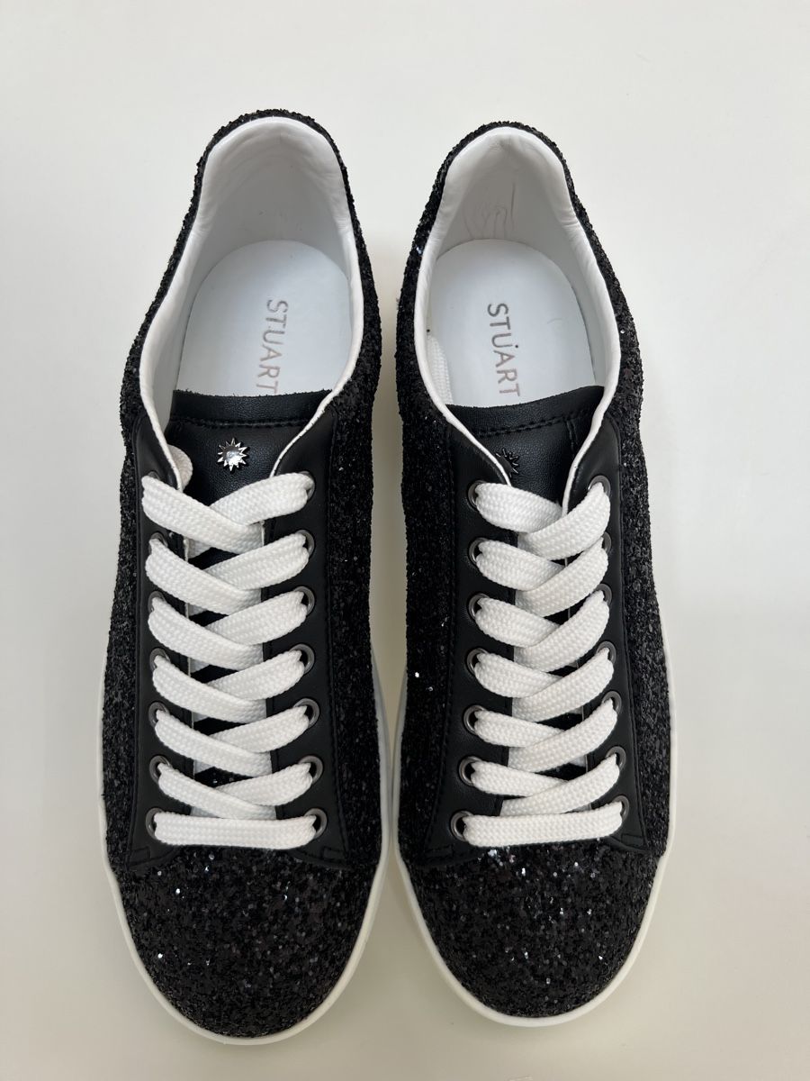 Stuart Weitzman Scarpe da donna: Stuart Weitzman Sneaker mit Glitzer, Grösse 37, Neu! – Nuovo e nell'imballaggio originale da Bergdietikon venduto da pinkerton13 4