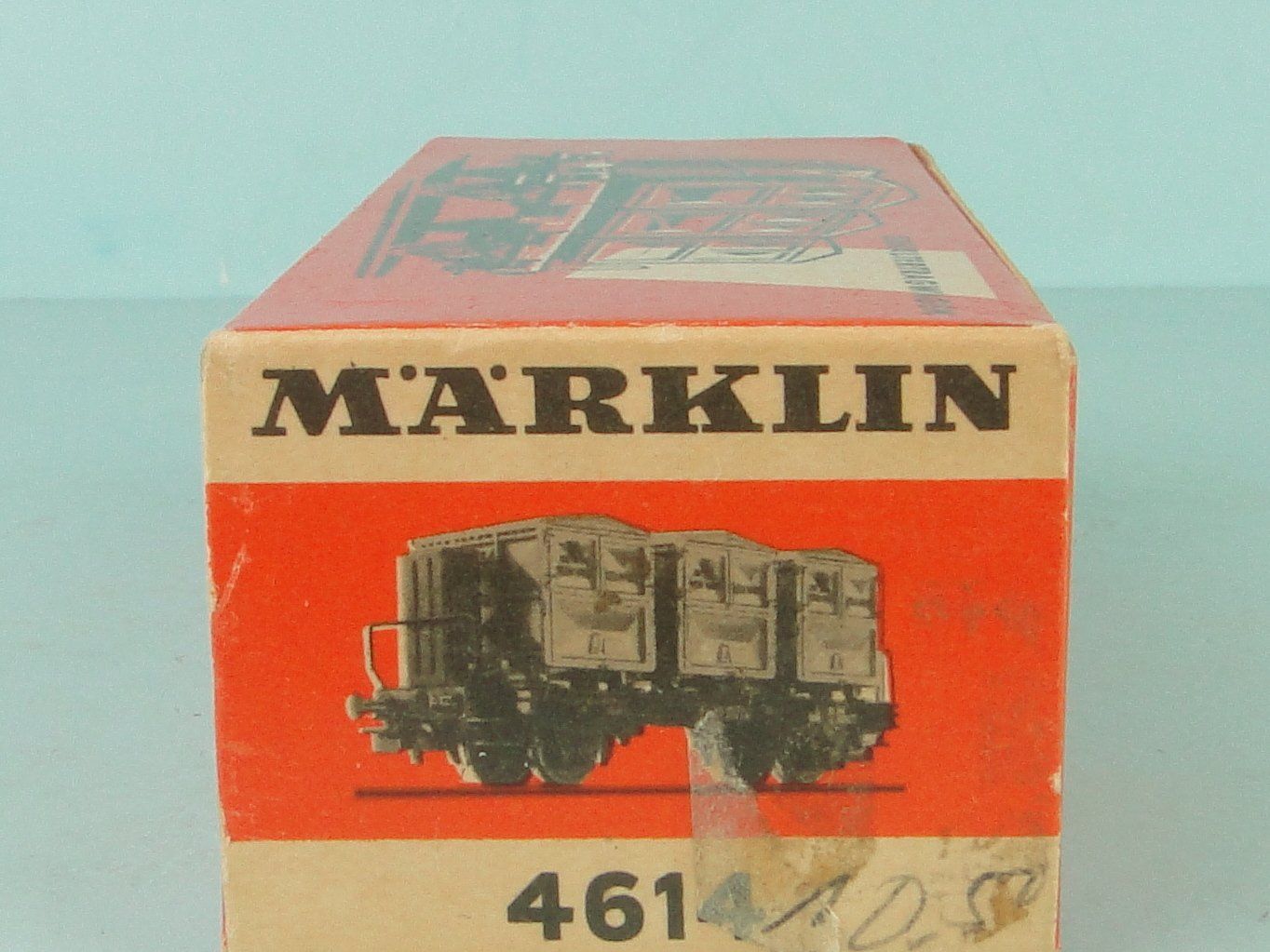 Märklin Modellini di ferrovie: Märklin 4614 Behältertragwagen – Usato da Bülach venduto da cann11 1