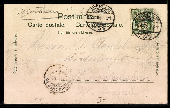 Cartes postales: Solothurn, Einsiedelei bei Solothurn – D'occasion à Berlin par bartko-reher 1