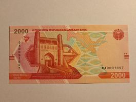 USBEKISTAN - 2000 Sum 2021 UNC (DA0091847)
