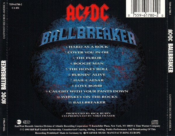 CD: CD AC/DC - Ballbreaker (1995) – Usato da Möriken AG venduto da mineralia 1