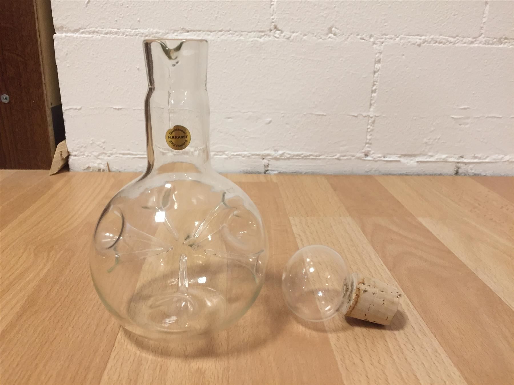 Caraffe: Stichglaskaraffe (Handarbeit) – Usato da Cormagens venduto da grizli13 2