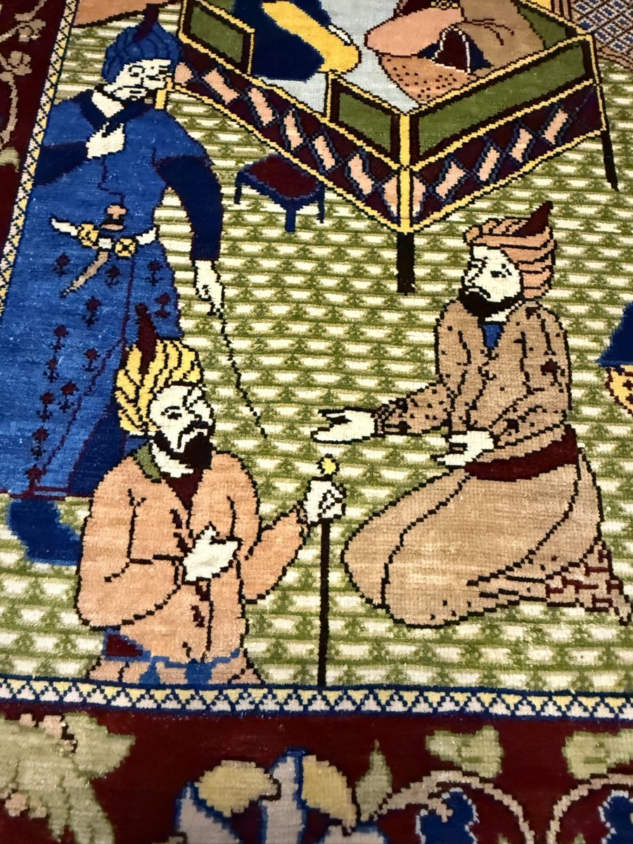 Tappeti: Wunderschöner Seiden Bildteppich (Hereke)77x52.cm – Usato da Sempach venduto da Star7 6