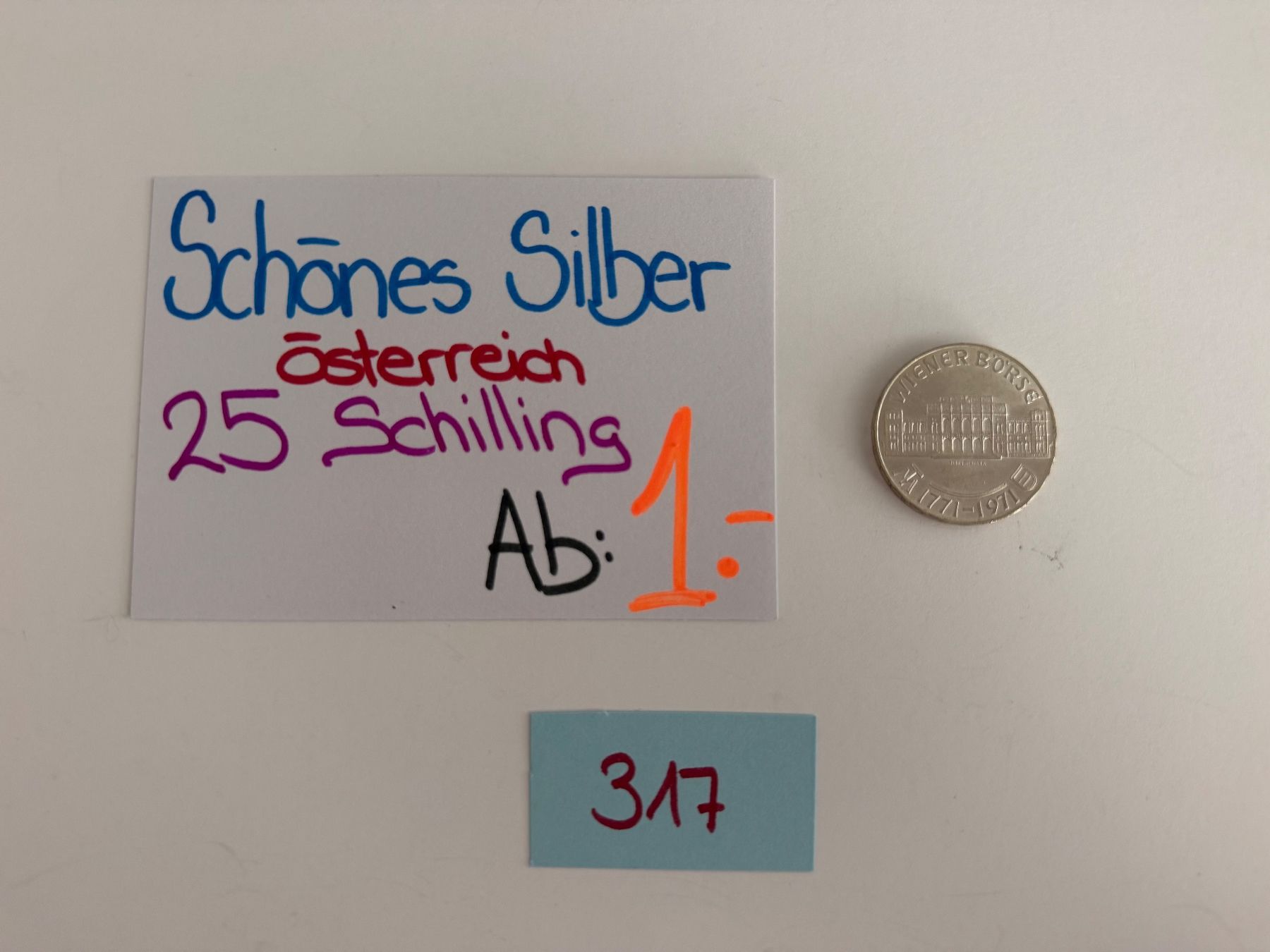 Tutti le monete: Schönes Silber /25 Schilling – Usato da Engi venduto da kasi09