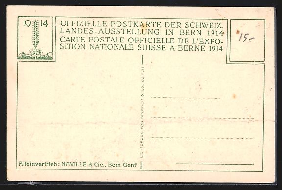 Cartoline postali: Bern, Schweizerische Landes-Ausstellung  – Usato da Berlin venduto da bartko-reher 1
