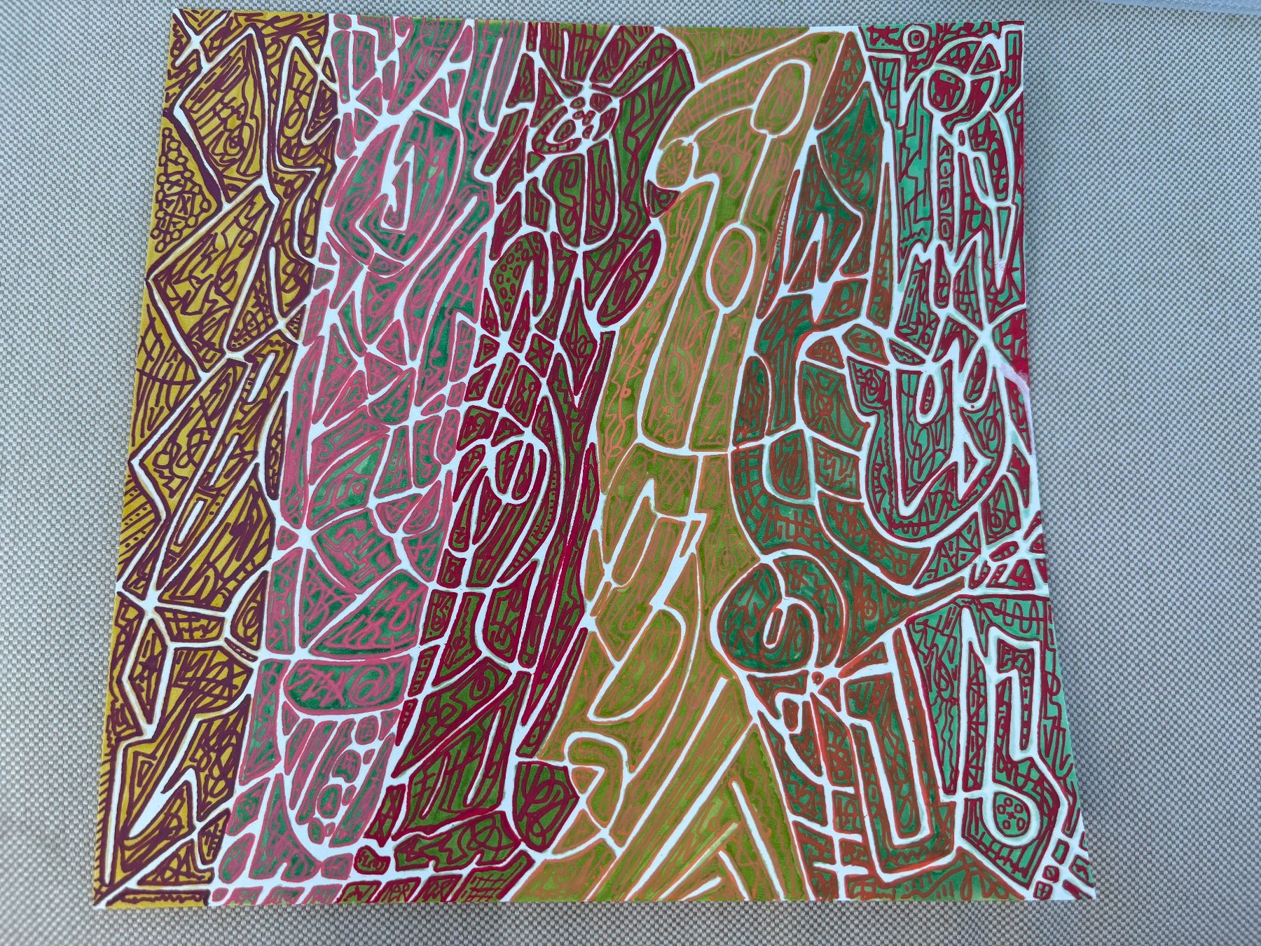 Dipinti: Bild 20,5 x20,5 cm Kunsthandwerk – Usato da Solothurn venduto da See203