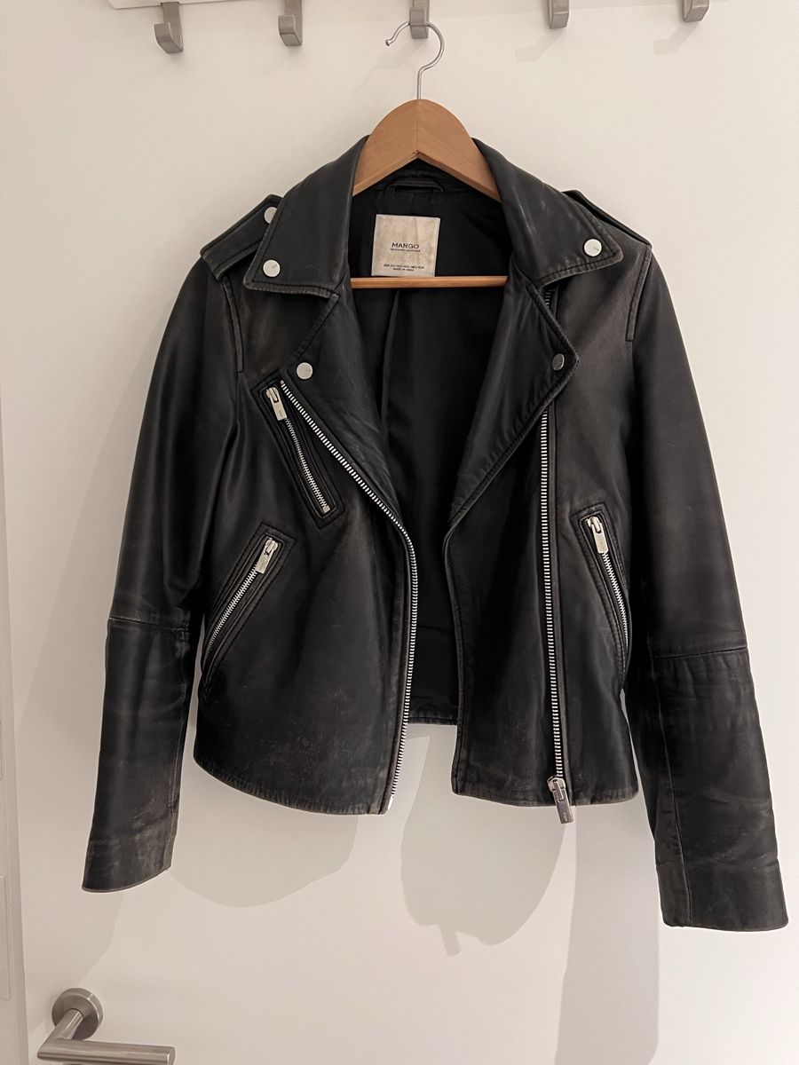 Giacche: Black Leather Biker Jacket – Usato da Obbürgen venduto da szu_vtz9