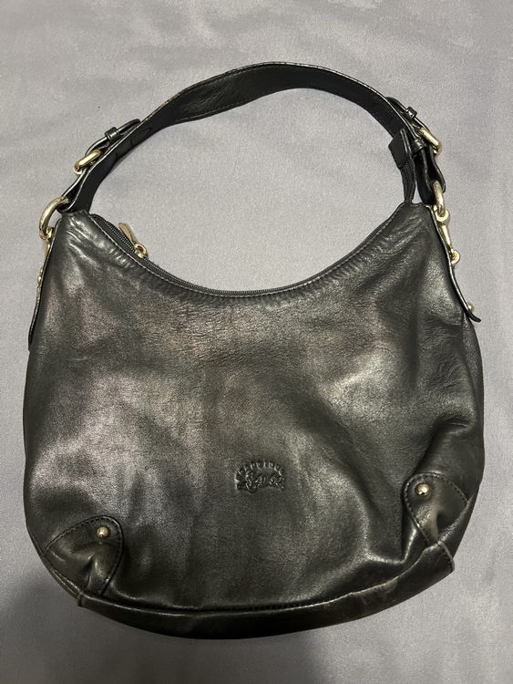 Sac Francinel Cuir Noir – Sac à Main épaule Ou Main – état Très Correct