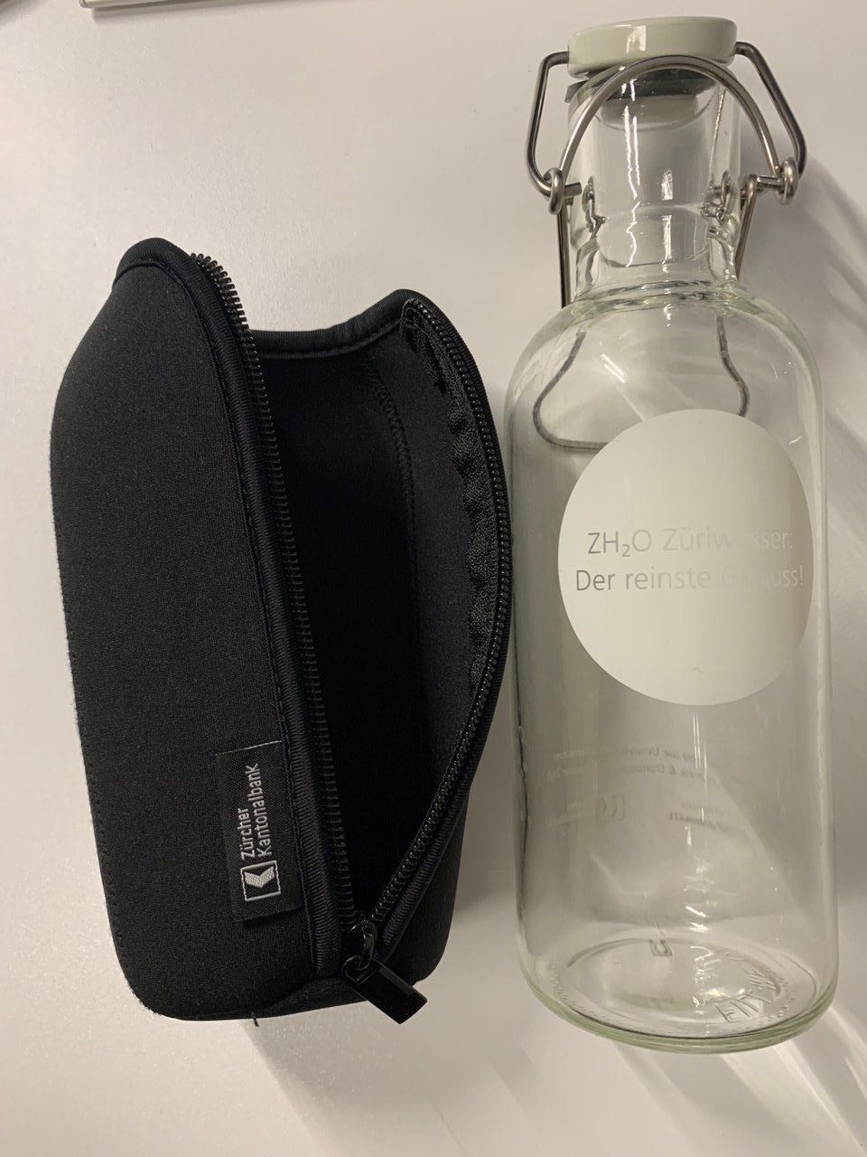 Sonstiges Geschirr & Gläser: Trinkflasche Glas mit Bügelverschluss – Gebraucht aus Unterengstringen von hausraus