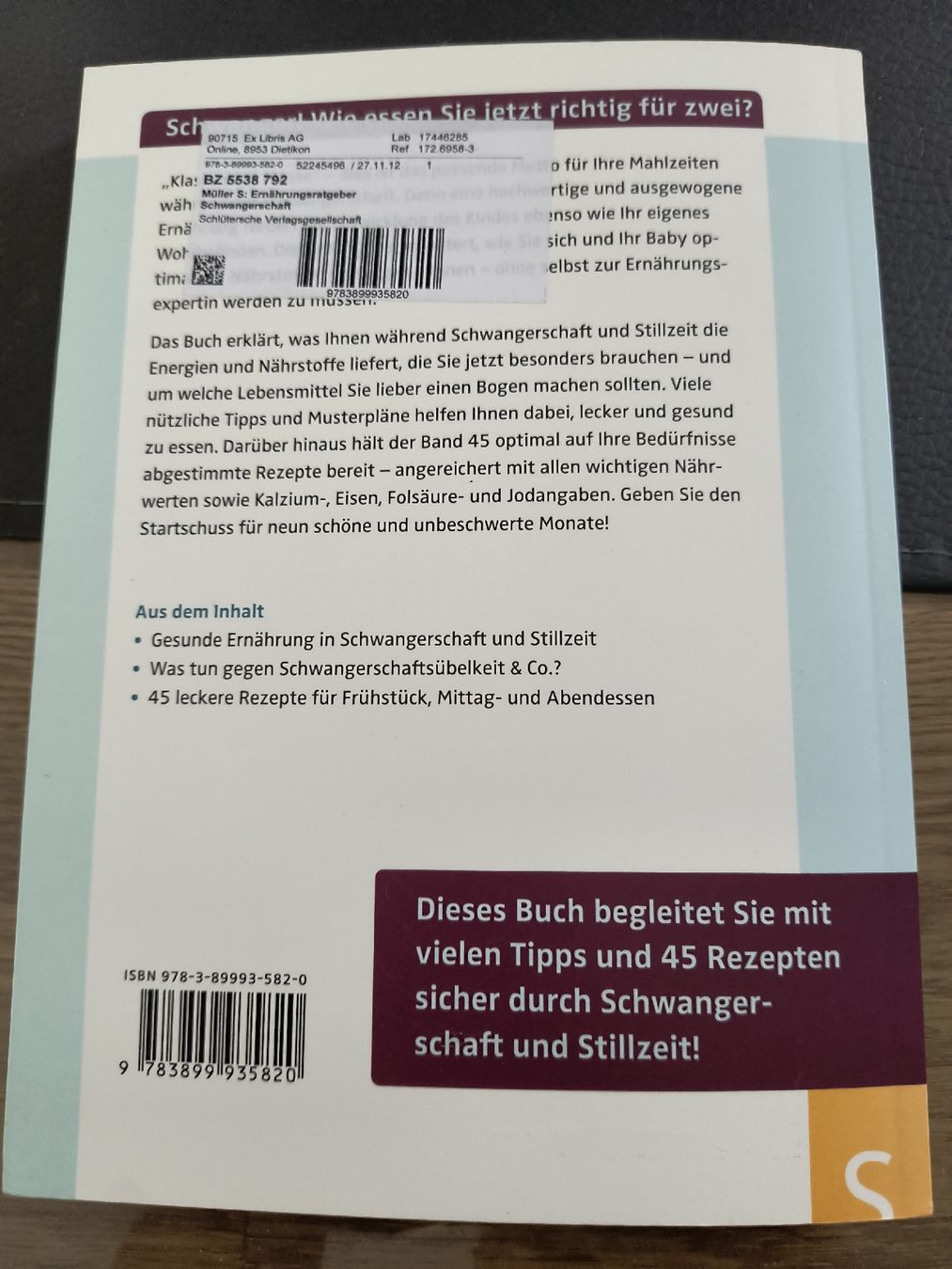 Bücher: Ernährungsratgeber Schwangerschaft Buch – Gebraucht aus Schöfflisdorf von KKB-Team1 3