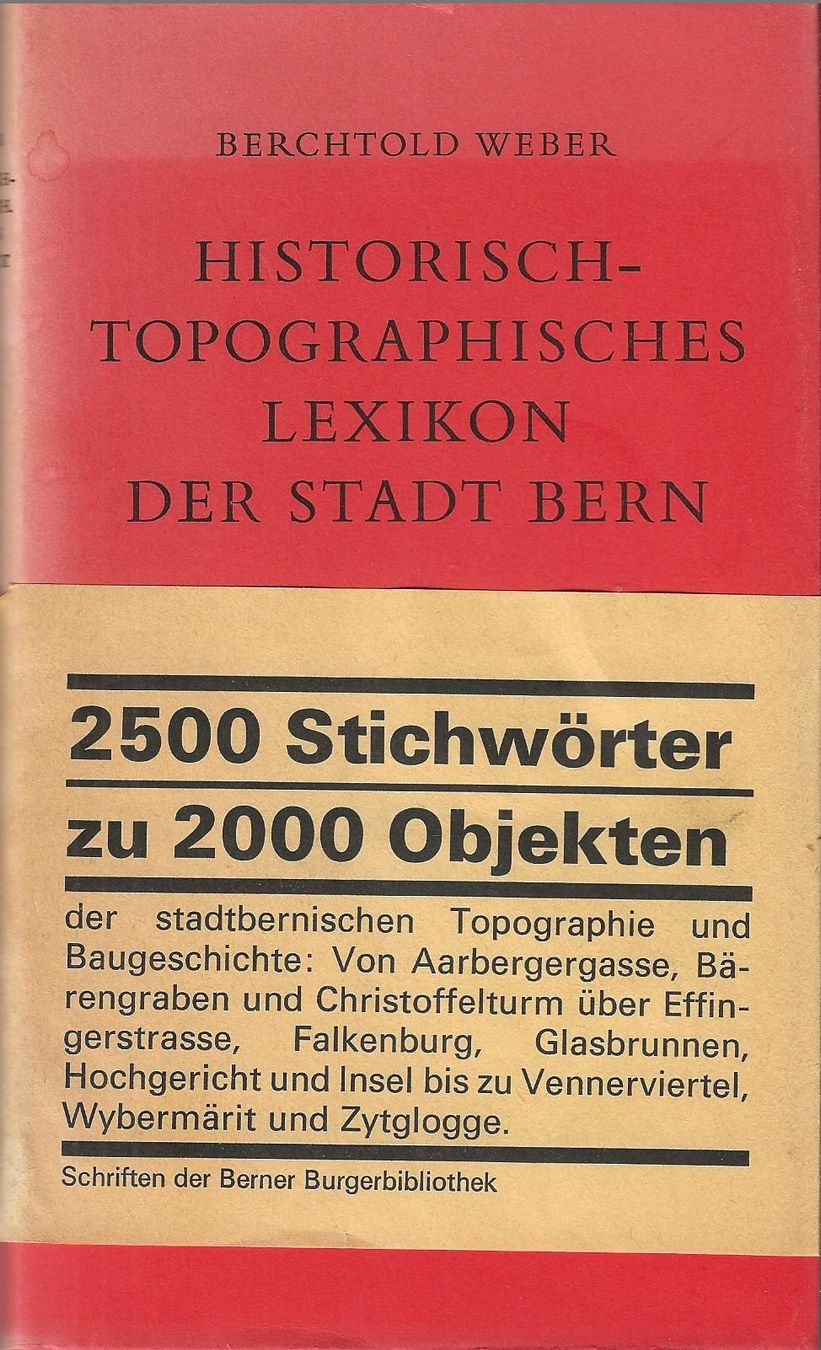 Livres: Historisch-topographisches Lexikon Bern 1976 – D'occasion à Bern par Grindelwaldaus