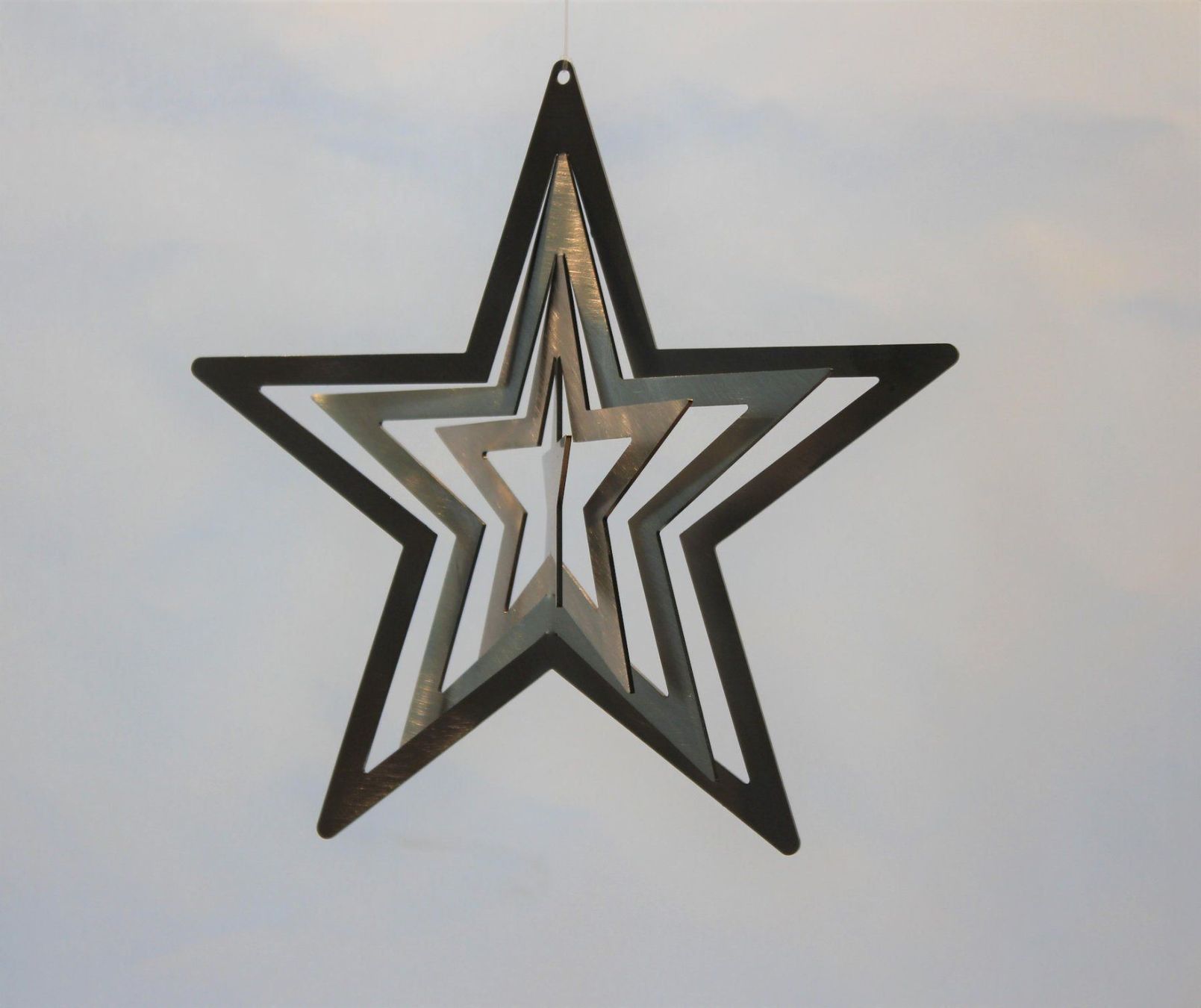 Altre decorazioni natalizie: Chromstahl Stern (3D) - Premium – Nuovo e nell'imballaggio originale da Niederwil venduto da berger_steel_deco 1