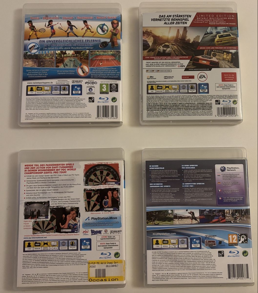 Giochi: PS3 Move Sport Spiele 4er Pack – Usato da Basel venduto da a.dent 1