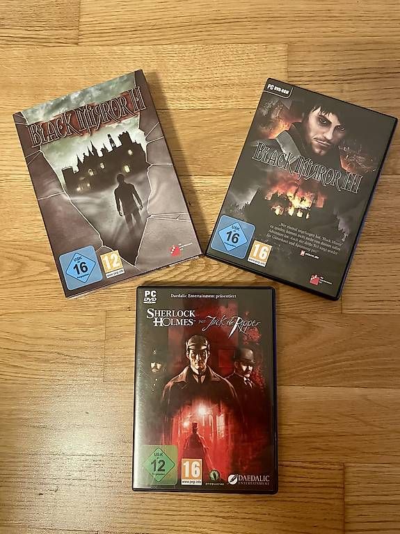 Giochi: Black Mirror II + III & Sherlock Holmes PC-Game – Usato da Sursee venduto da Steffi_2020