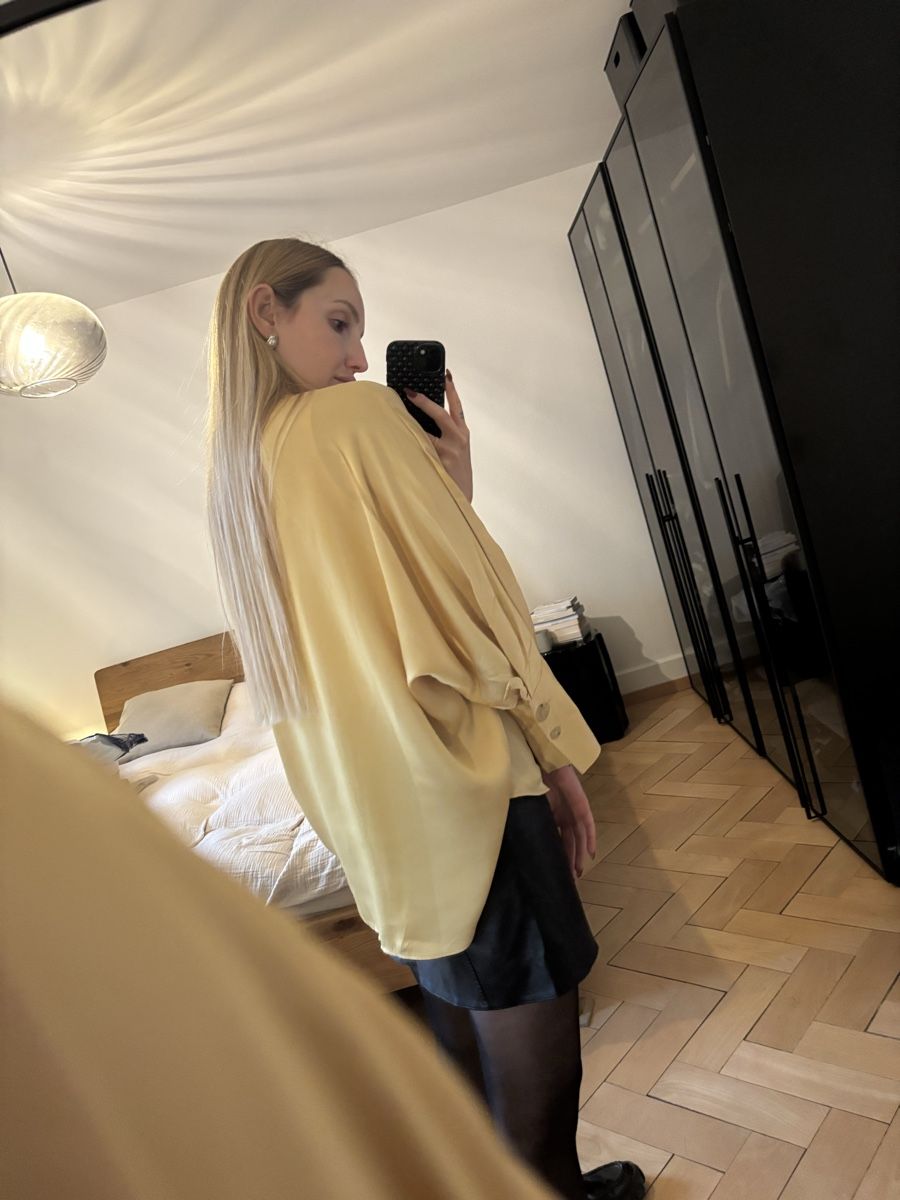 Mango Camicette: Chemisier Mango jaune poussin – Usato da Zürich venduto da mps_9cp7 8