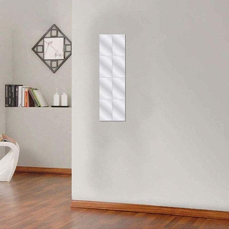 10x Wandspiegel Spiegelfolie Wandsticker