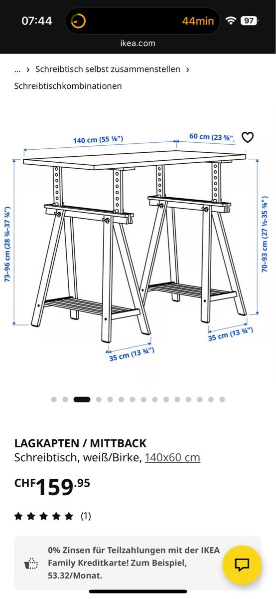 Ikea Scrivanie: Tisch von Ikea – Usato da Mauren venduto da lons57 1