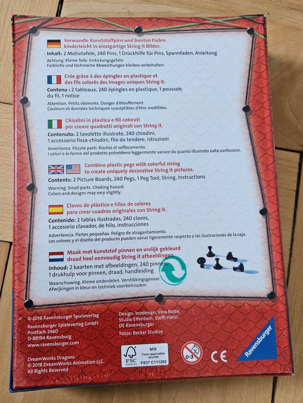 Ravensburger Giocattoli: Dragons "String it" Stick-Set neu + OVP – Nuovo e nell'imballaggio originale da St. Gallen venduto da Patrizia0711 1