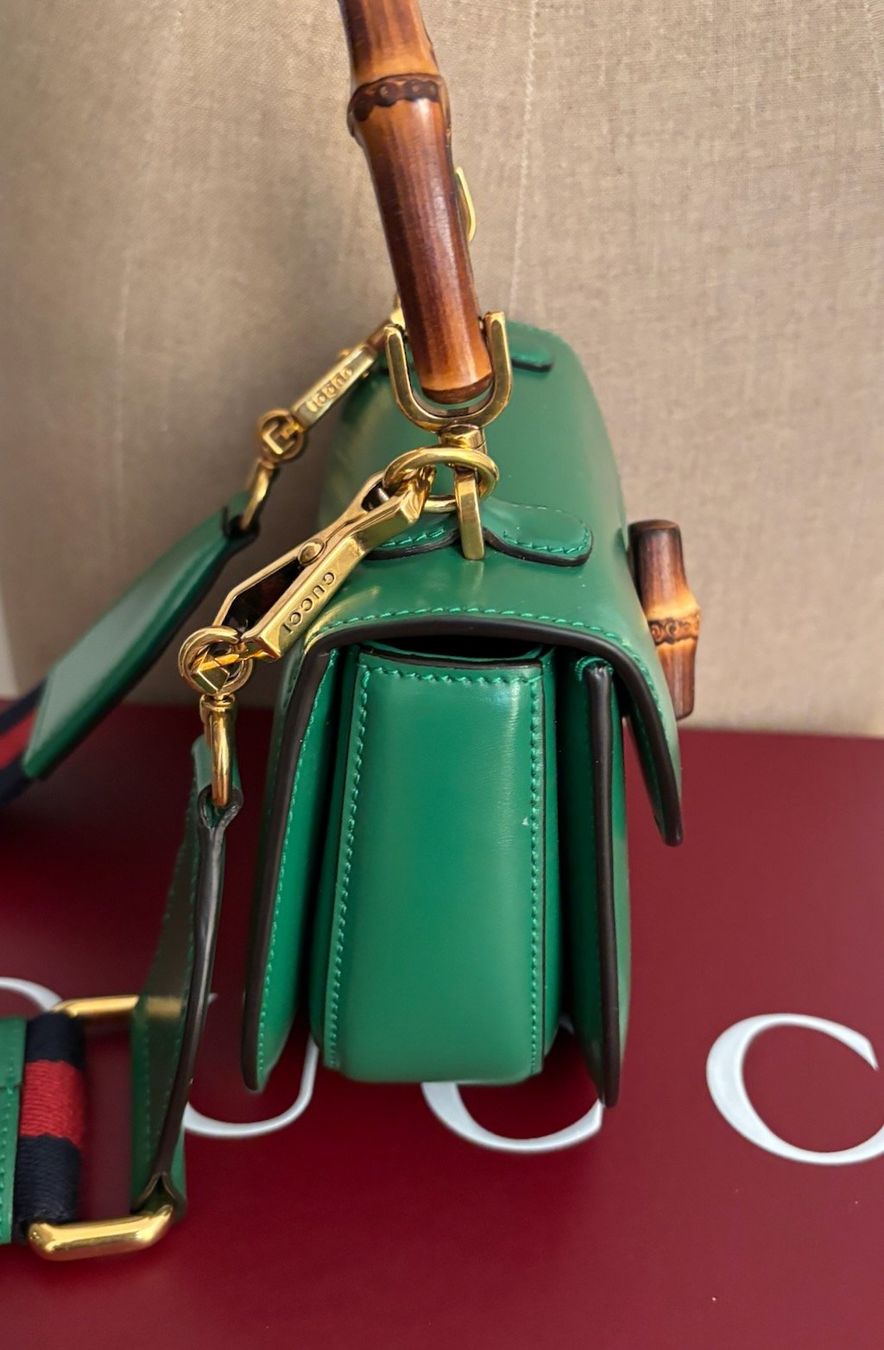 Gucci Borse da donna: GUCCI Mini sac vert Bamboo 1947 – Usato da Zürich venduto da Libraco 4