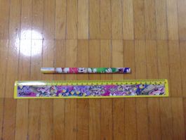 Diddl Massstab gelb und 1 Farbstift  Set 10