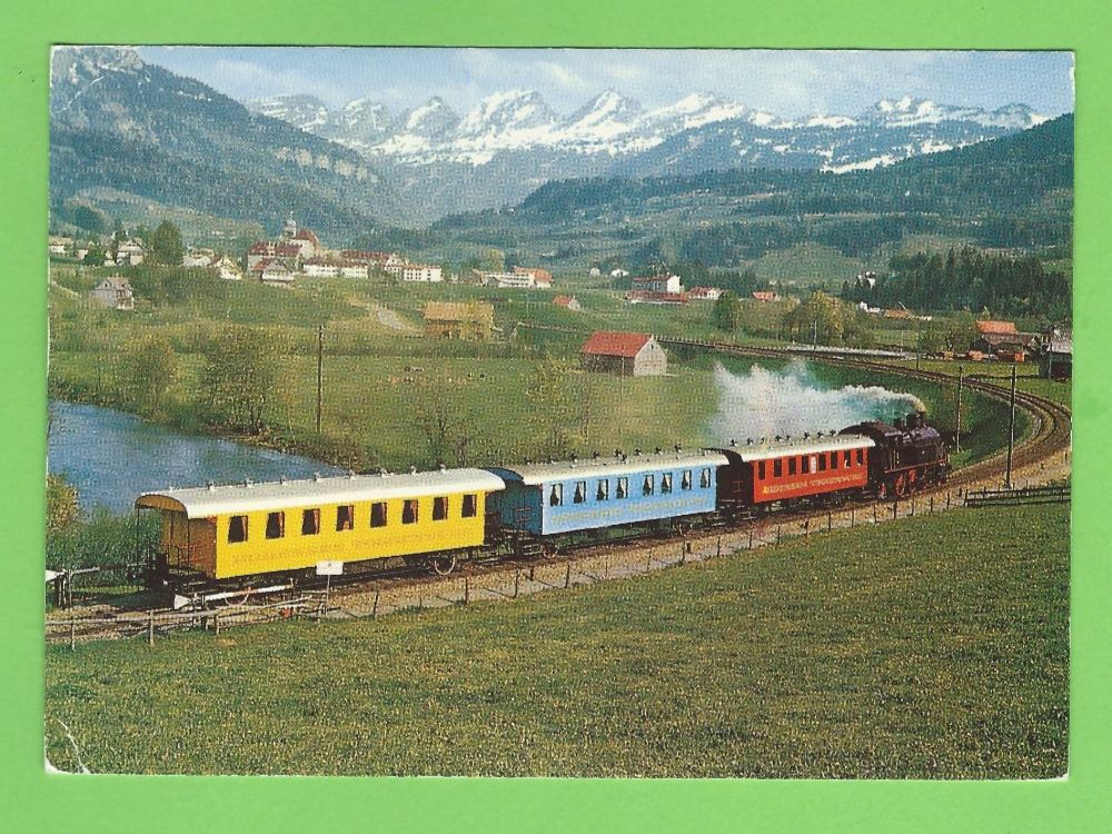 Cartoline postali: AMOR-EXPRESS der Bodensee-Toggenburg-Bahn – Usato da Zürich venduto da t24_de