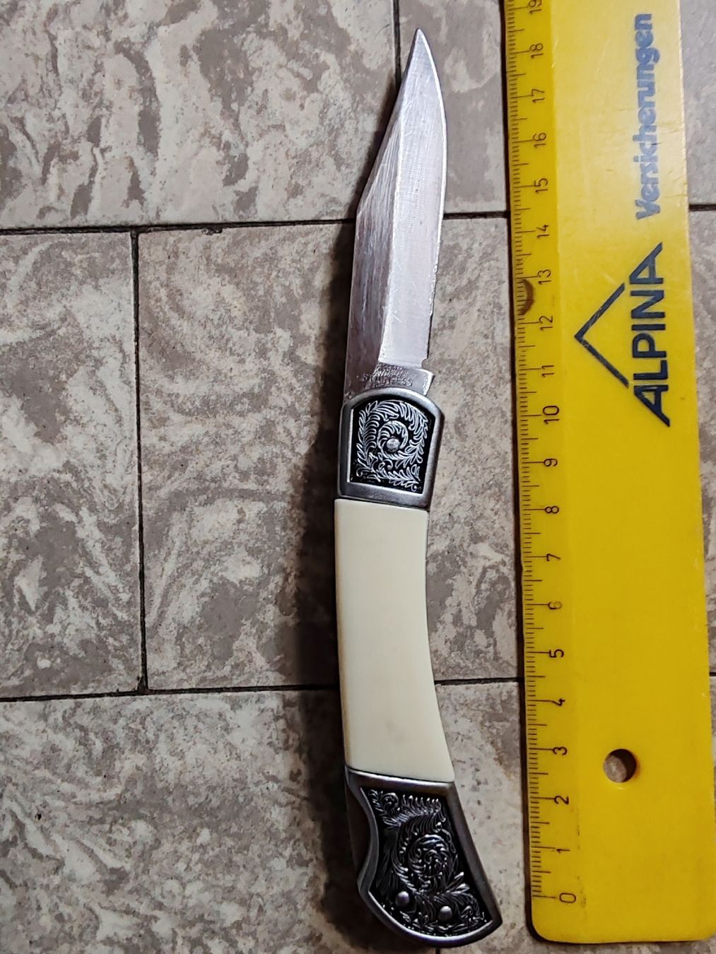 Coltelli tascabile: Klappmesser mit Einlagen und Gravur neu – Usato da Wila venduto da neu_s8qs 4