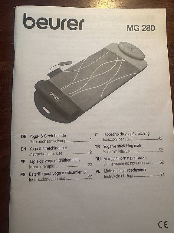 Dispositivi per massaggi:  Massagematte von Beurer – Usato da Obernau venduto da Lindenauer2006 1
