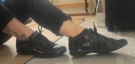 Original Bally Sneaker Gr. 38 schwarz - top Zustand Leder