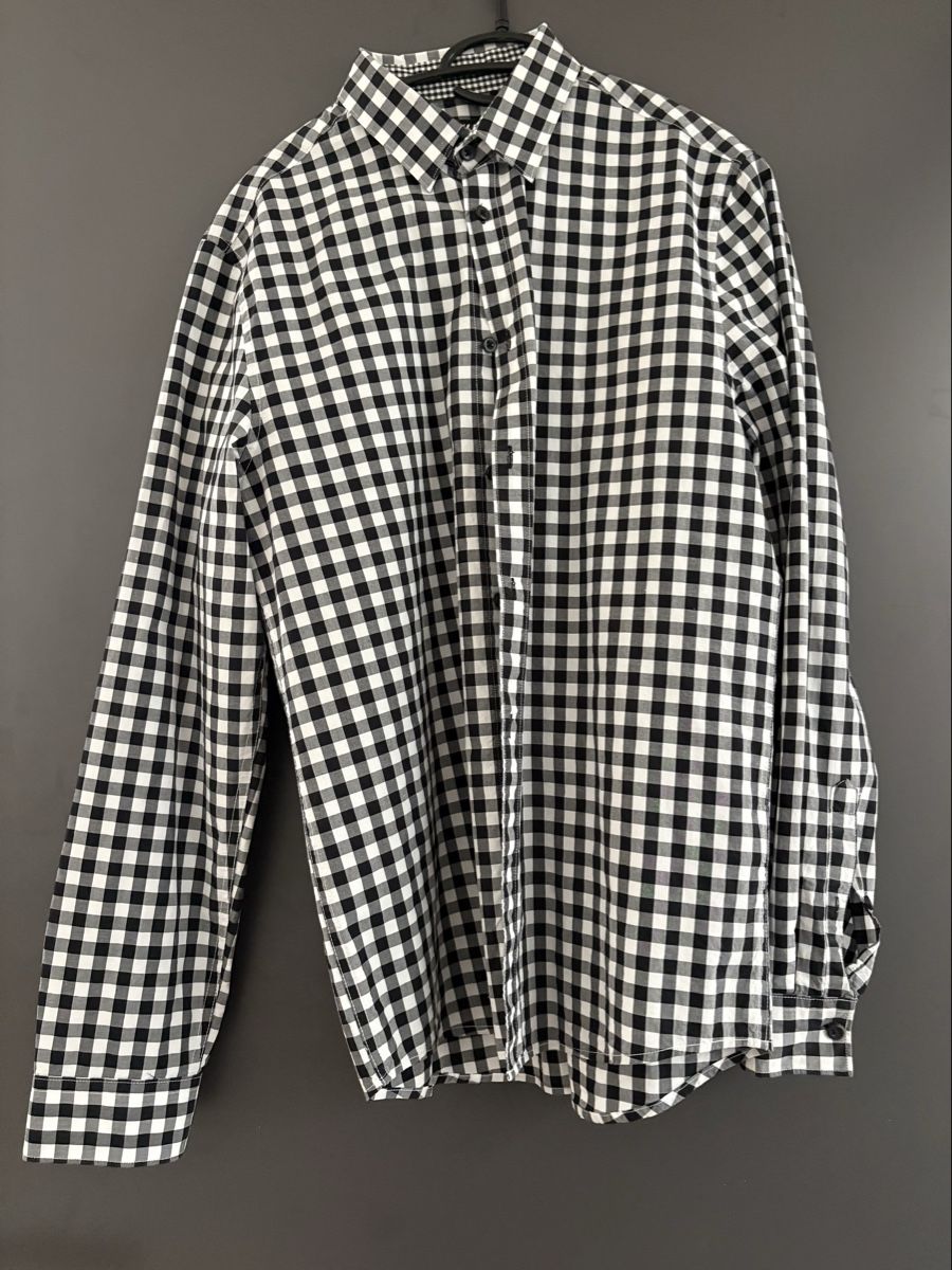H&M Camicie: Herren Hemd kariert schwarz weiss – Usato da Luzern venduto da ale_v5qn