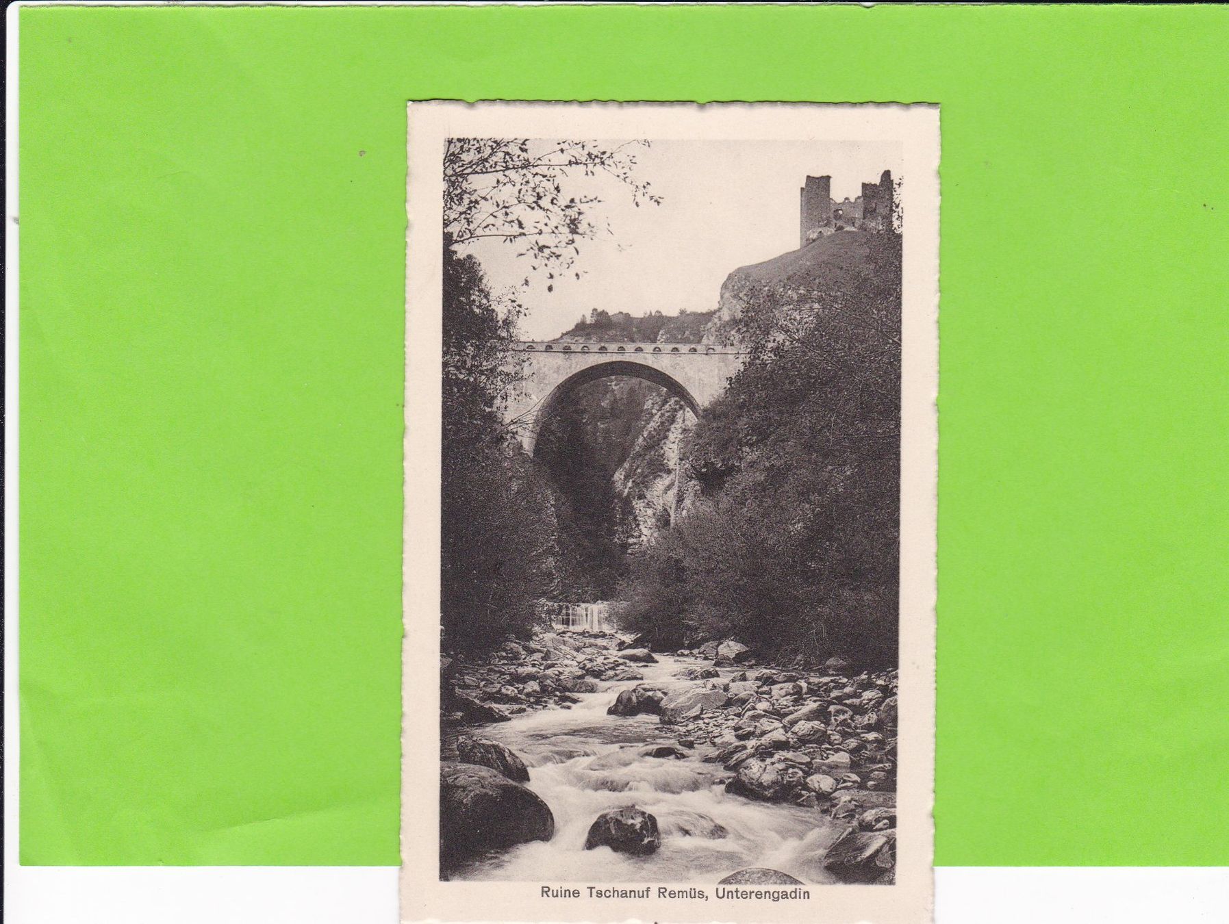 Cartoline postali: Ruine Tschanuf Remüs – Usato da St. Peterzell venduto da neckertal
