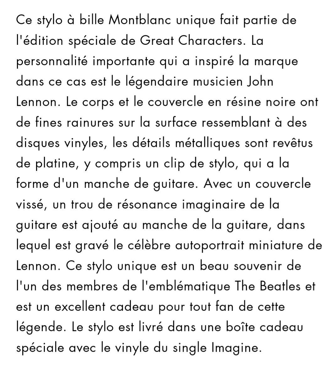 Montblanc Penna & Evidenziatori: Montblanc Stift John Lennon Edition spéciale NEU – Nuovo (secondo la descrizione) da KLOTEN venduto da Luxurious-Shop 7
