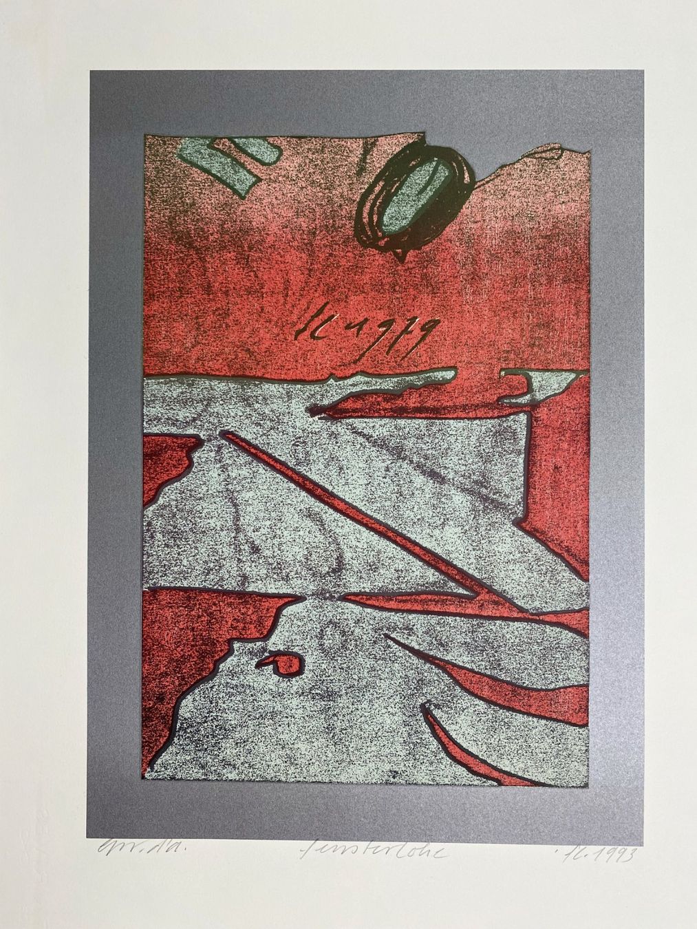 Xilografie: Franz Eggenschwiler : Holzschnitt "Fensterlohe" 1993 – Nuovo (secondo la descrizione) da grenchen venduto da Belarte