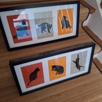 Unikate- selbstgebastelte Bilder, Katzen