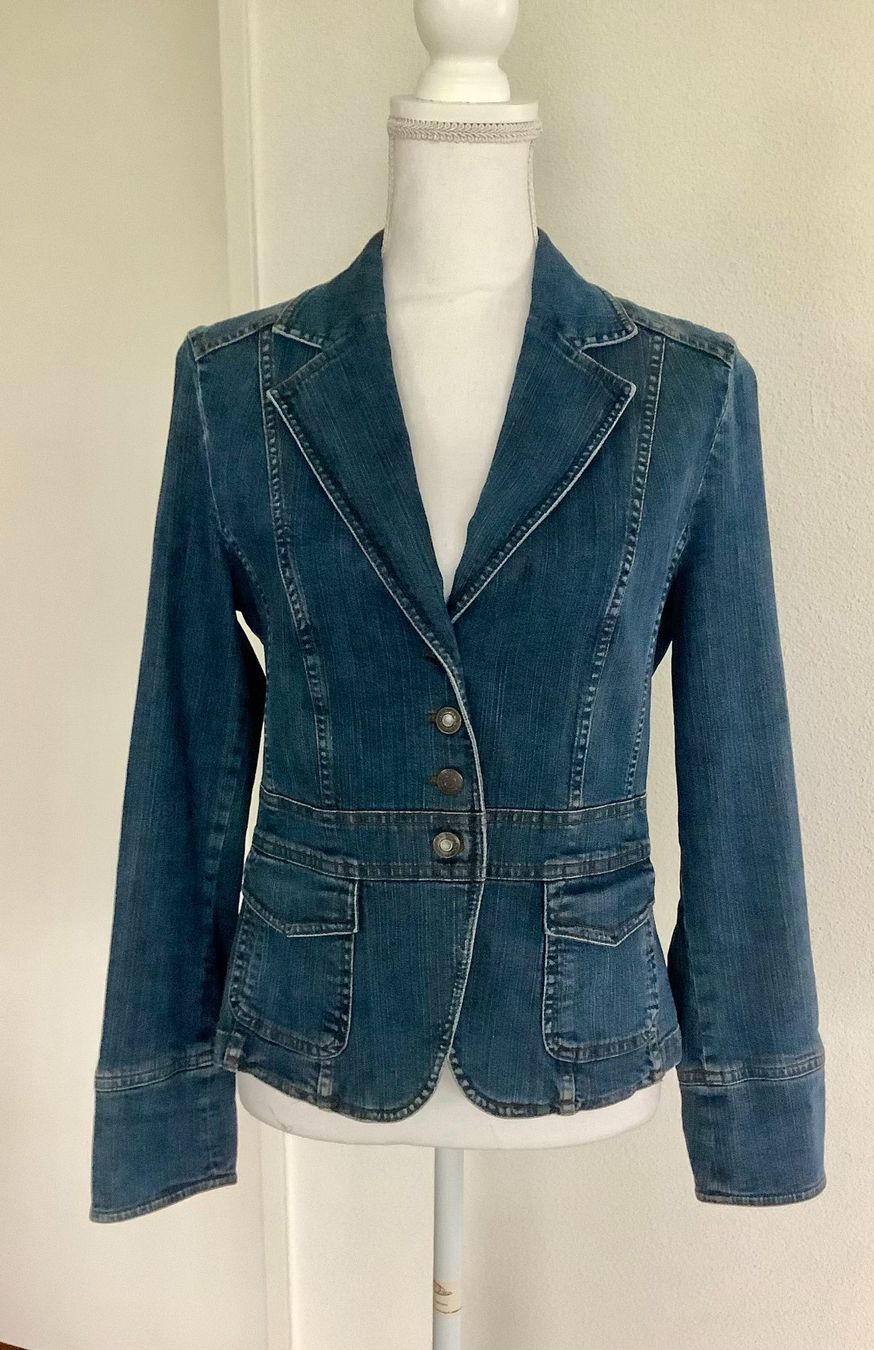 Giacche: Modischer Jeansblazer, Gr. 36 – Nuovo (secondo la descrizione) da Suhr venduto da style060