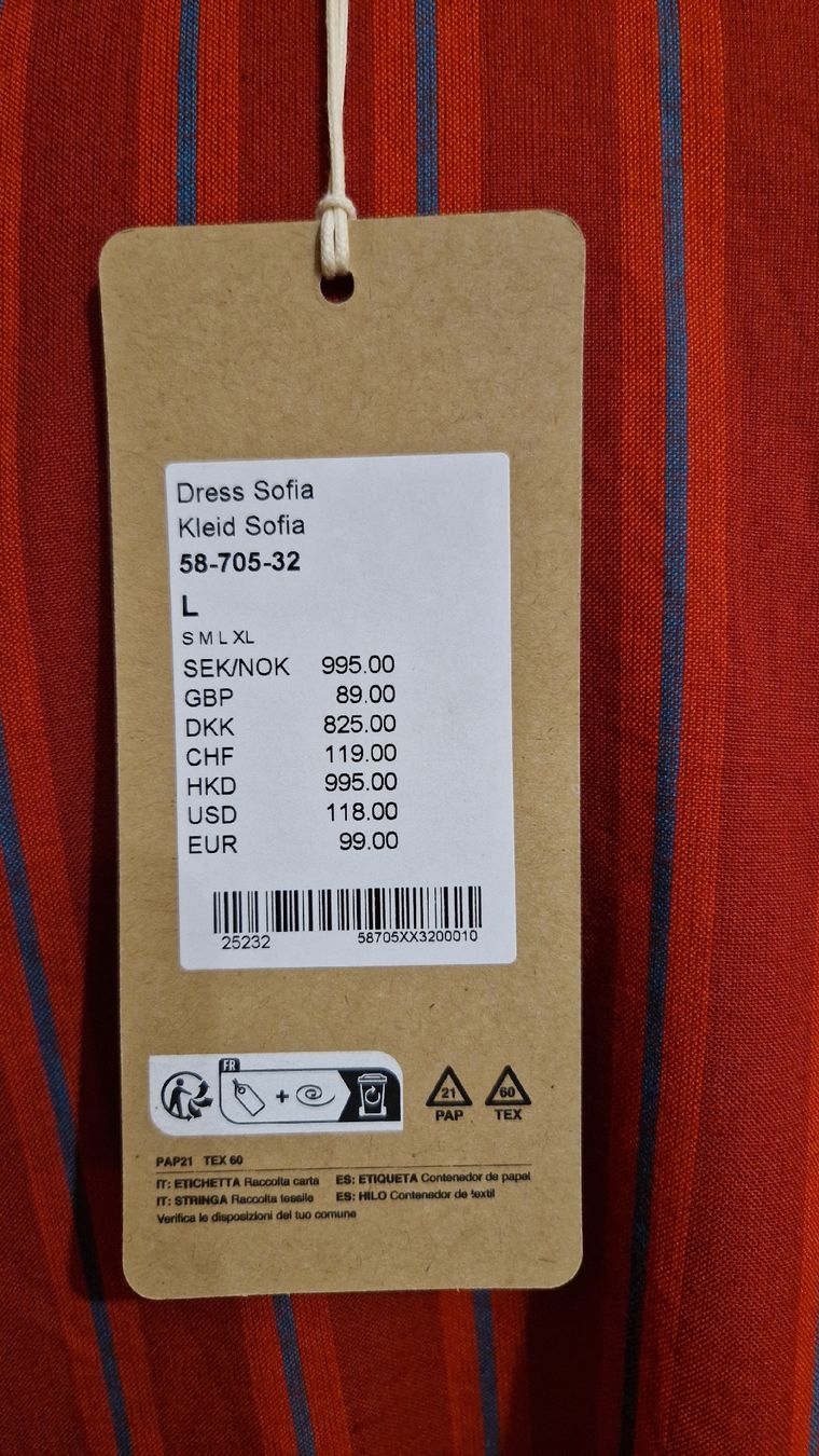 Gudrun Sjöden Vestiti: Neues Gudrun Sjöden Kleid "Sofia", Gr. L, rot-türkis gestr. – Nuovo (secondo la descrizione) da Oberengstringen venduto da Sheera7 5