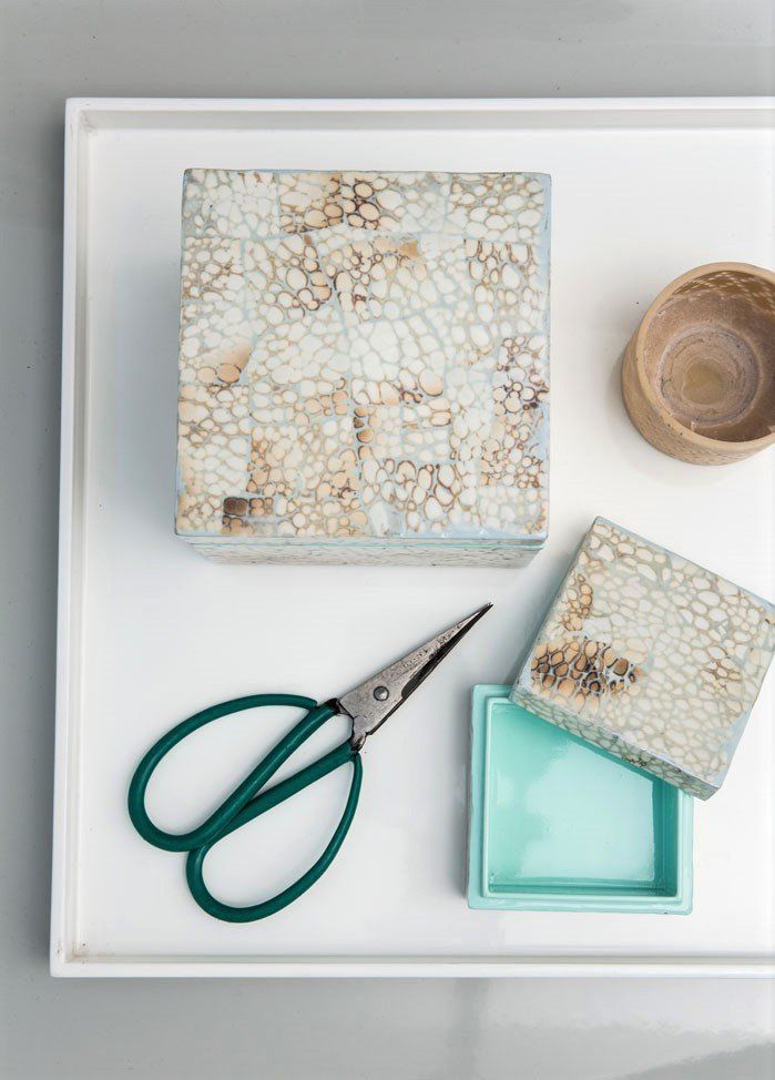Altro in Decorazioni & Accessori: Wunderschöne Box, mit Eierschalen, Handgemacht NEU! – Nuovo e nell'imballaggio originale da Allschwil venduto da mapetitemaison