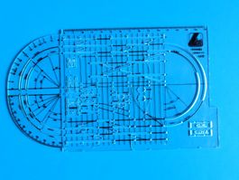 Lima, N° 600062, Gleisplanschablone, HO, 1:10, normographe
