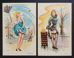 AK Vintage PIN UP GIRL Erotika EROTIK um 1960