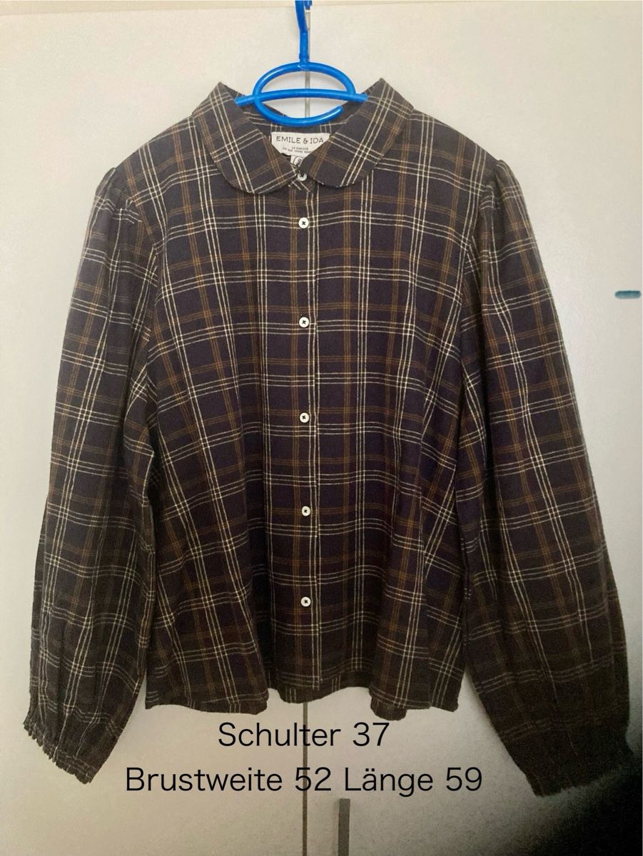 Camicette: EMILE & IDA Bluse XS Ballonärmel Karomuster Baumwolle – Nuovo (secondo la descrizione) da Allschwil venduto da waldlachen 2