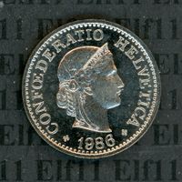 CHF___0.10 1986 stgl * nigelnagelneu! 10 Rappen