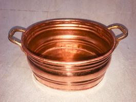 Alte Antik Kupfer-Messing schüssel, Kupferschale Schale 23cm