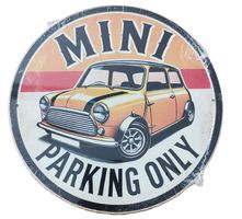 MINI parking only  - Blechschild  (neu/OVP)