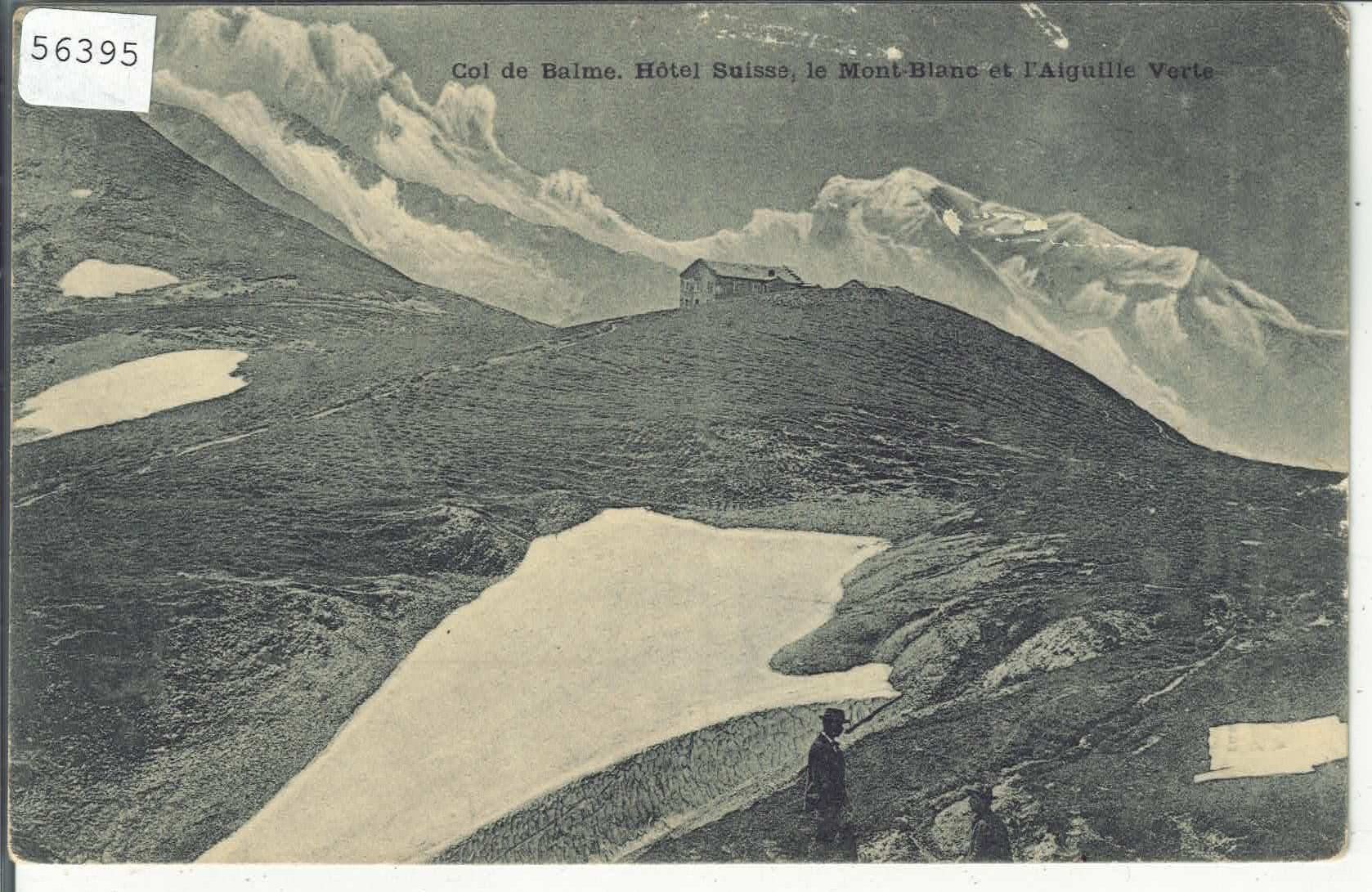 Ansichtskarten: Col de Balme - Hotel Suisse - animee – Gebraucht aus Ettingen von Kartenplanet