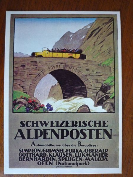 Cartoline postali: Ansichtskarte Schw. Alpenposten – Usato da Bettlach venduto da Brissoni