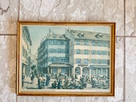 J.J. Scheiwiler, Zürich, Stich, gerahmt